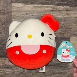 Squishmallows Hello Kitty Plush with Red Bow